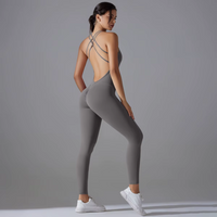 Çapraz Sırt Dekolteli Tulum