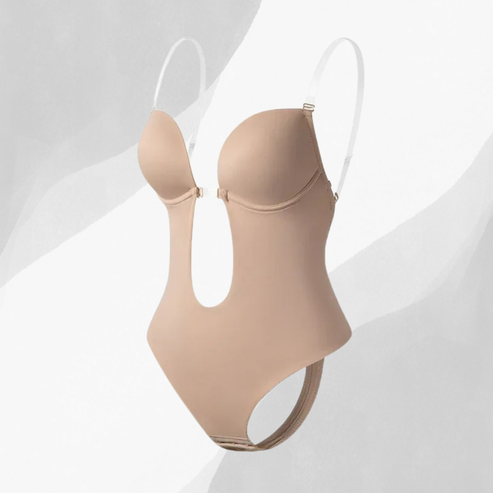 Dekolteli Çıtçıtlı Bodysuit