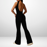 Sırtı Açık Spor Tulum