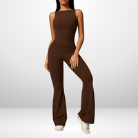 Sırtı Açık Spor Tulum