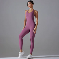 Çapraz Sırt Dekolteli Tulum