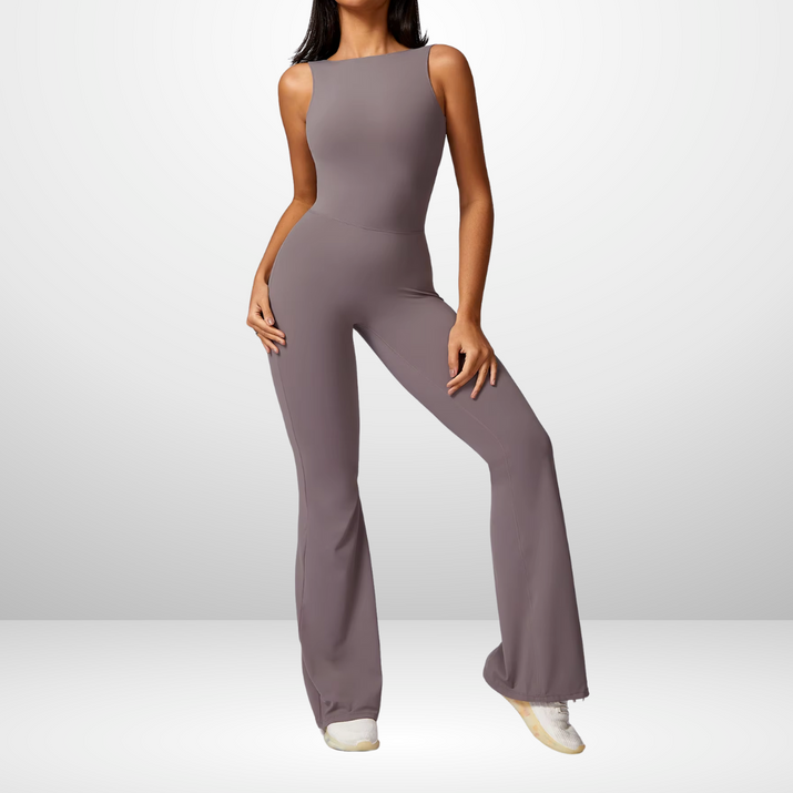 Sırtı Açık Spor Tulum