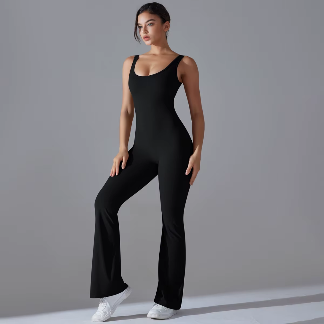 Sırt Dekolteli İspanyol Spor Tulum