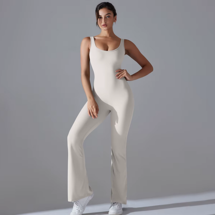 Sırt Dekolteli İspanyol Spor Tulum