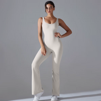 Sırt Dekolteli İspanyol Spor Tulum